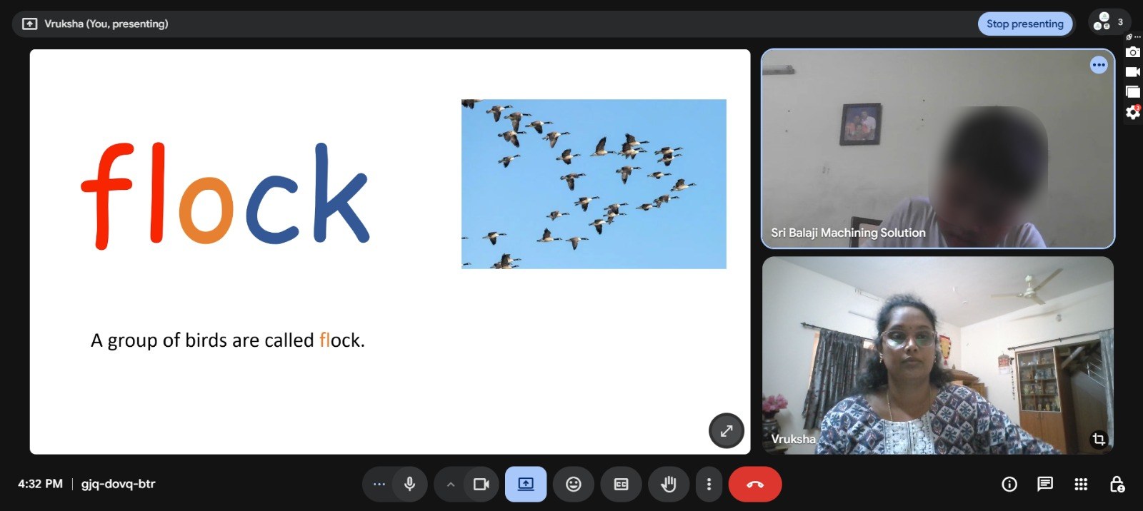 Online phonics class for kids